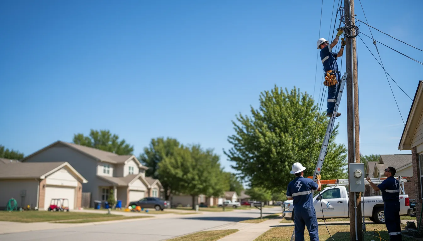 Residential electrician providing installation services in New Cambria, MO